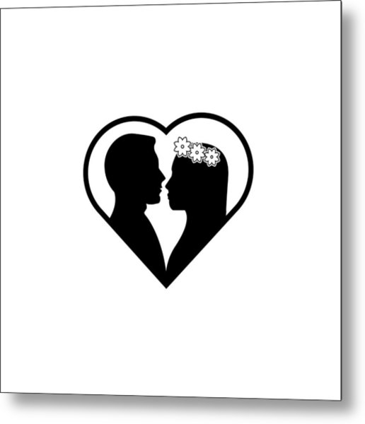 516x600 Silhouette Of Lovers In The Heart Icon Lovers Icon Wedding