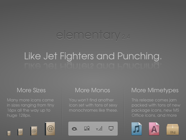640x480 Elementary Icons