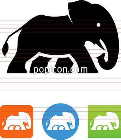 400x465 Elephant Icon