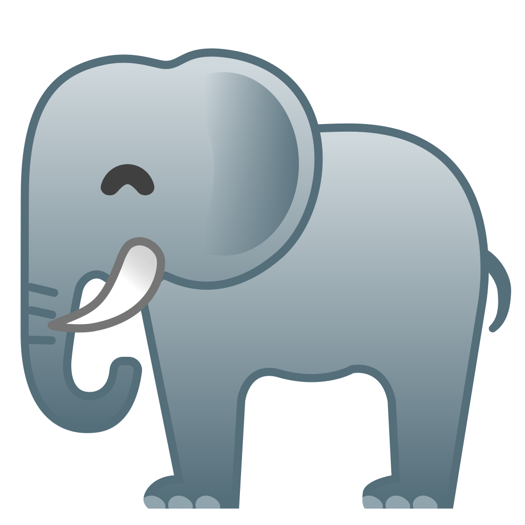 1024x1024 Elephant Icon Noto Emoji Animals Nature Iconset Google