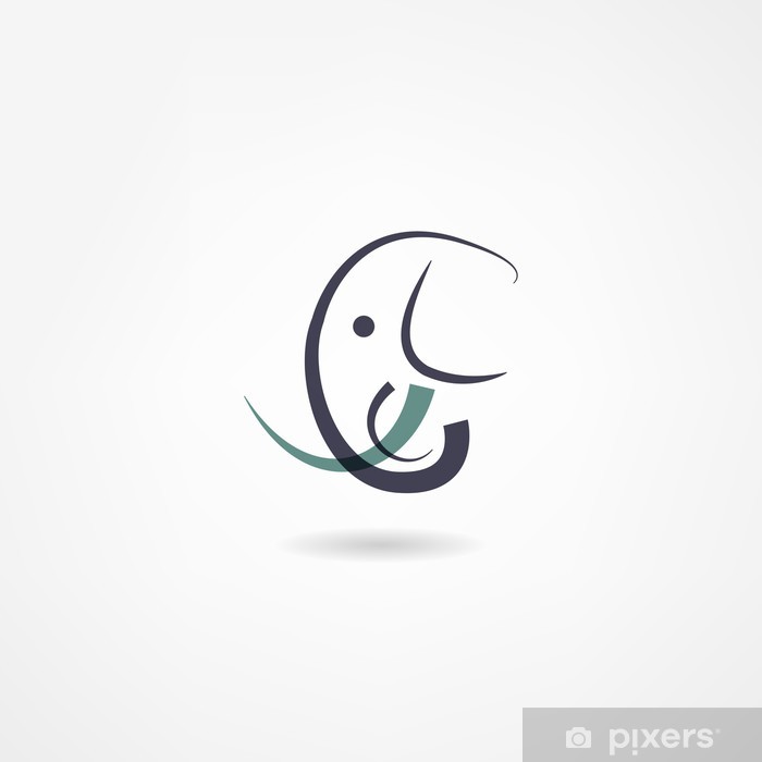 700x700 Elephant Icon Wall Mural