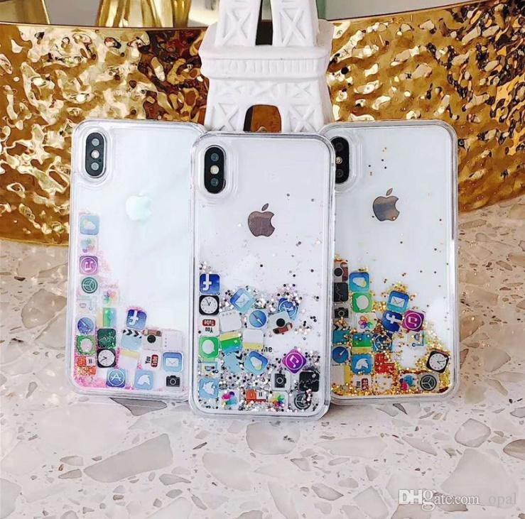 739x731 Creative App Icon Soft Edge Flash Powder Quicksand Phone Shell