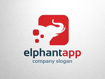 400x300 Elephant App Logo Logo Design App Logo, Logos, Elephant Icon