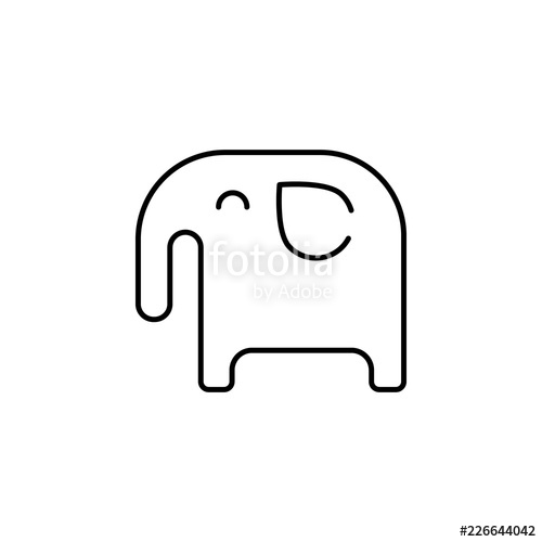 500x500 Indian Elephant Icon Element Of India For Mobile Concept And Web