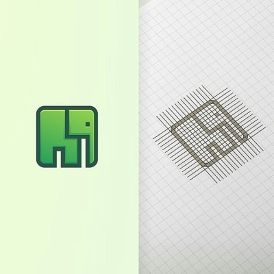 400x400 Green Logo Mark Tumblr