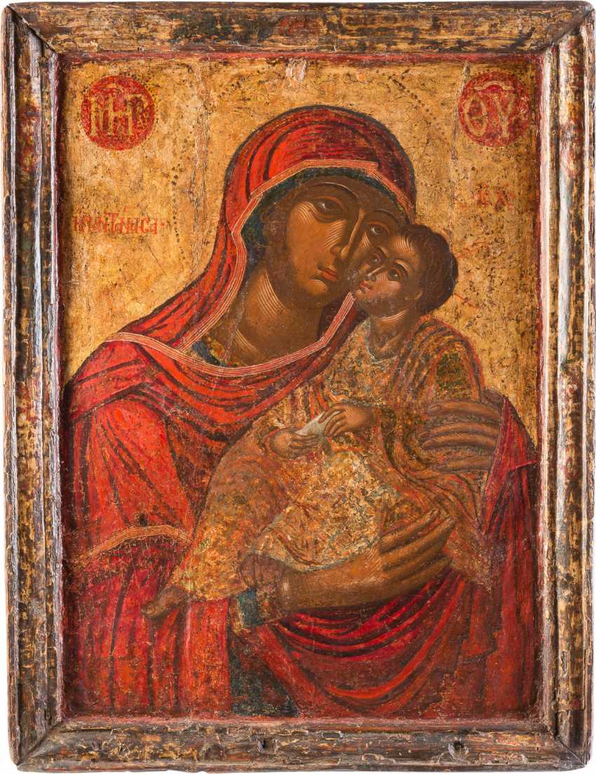 850x1104 Lot A Monumental Icon With The Mother Of God Eleusa