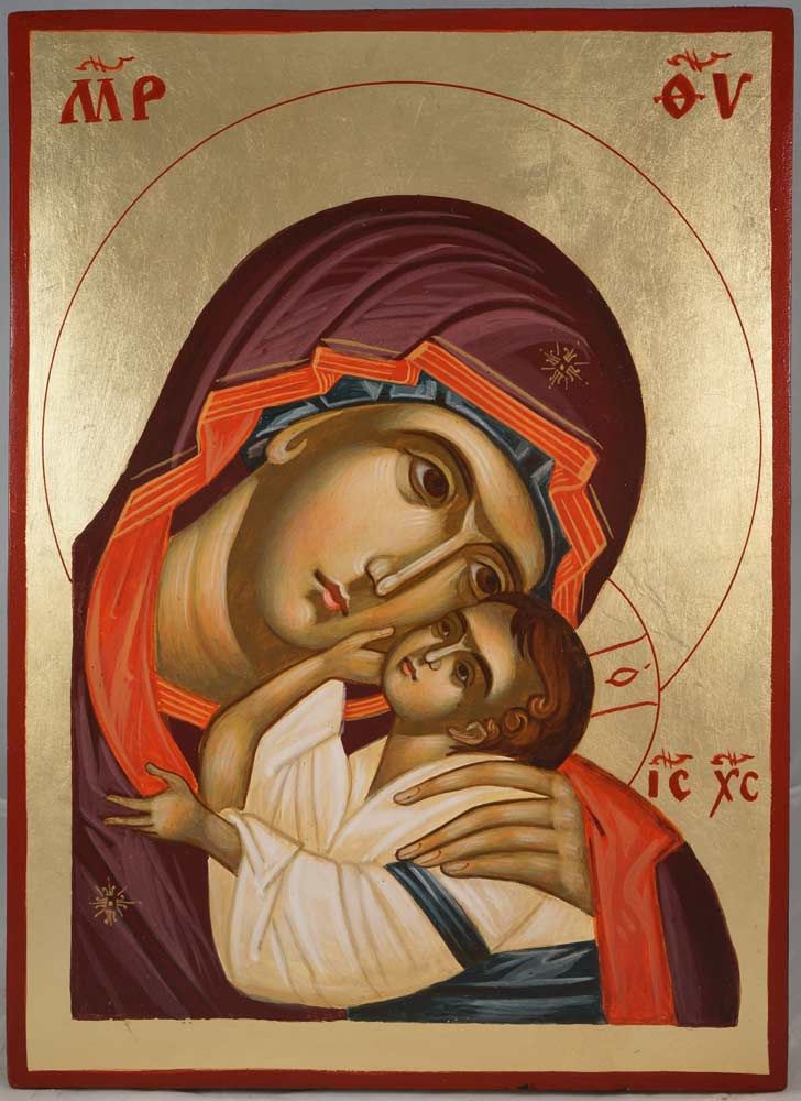 728x1000 The Virgin Eleusa Hand Painted Icon The Mother Of God