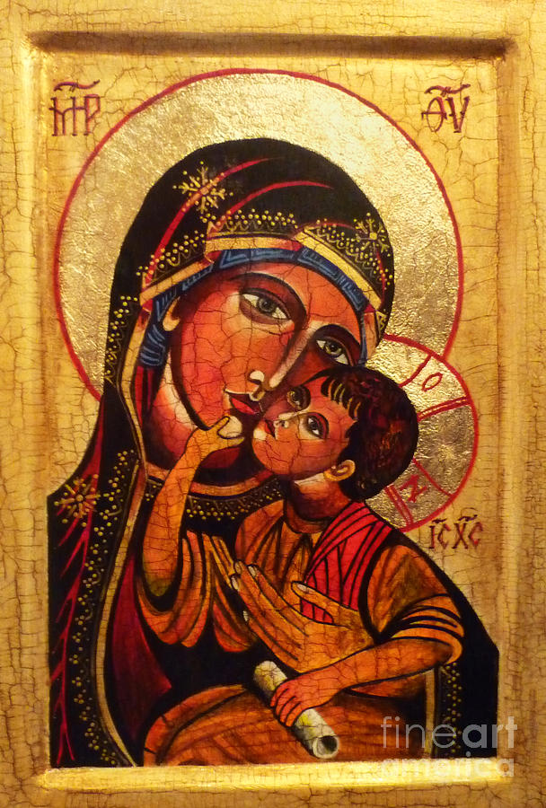 608x900 Eleusa Ii Icon Painting