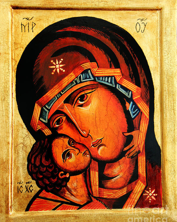 599x749 Eleusa Icon Poster