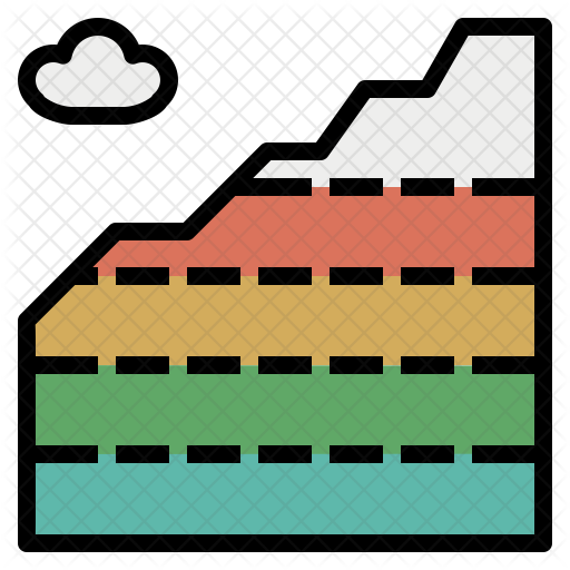 512x512 Elevation Icon Of Colored Outline Style