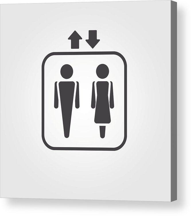 666x750 Elevator Icon Vector, Lift Solid Illustration, Pictogram Isolated