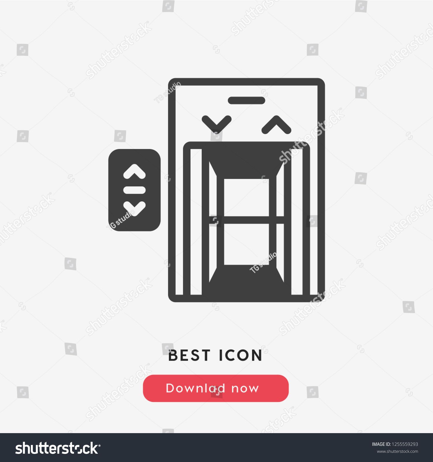 1500x1600 Elevator Icon Vector Lift Up Escelator Down Up Stairs Symbol Best