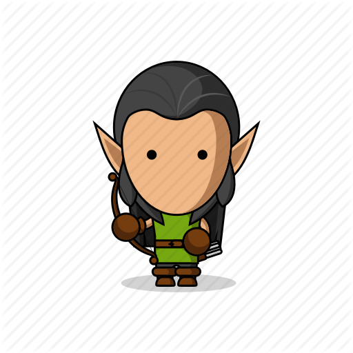 512x512 App, Archer, Avatar, Bow, Character, Elf, Elves, Fantasy, Game