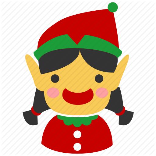 512x512 Christmas, Elf, Female, Girl, Person, Winter, Xmas Icon