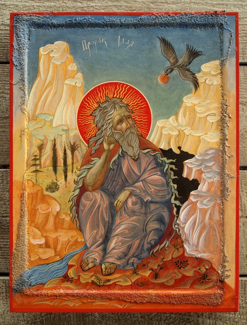 794x1043 The Holy Prophet Elijah Hand Painted Orthodox Icon Byzantine Etsy