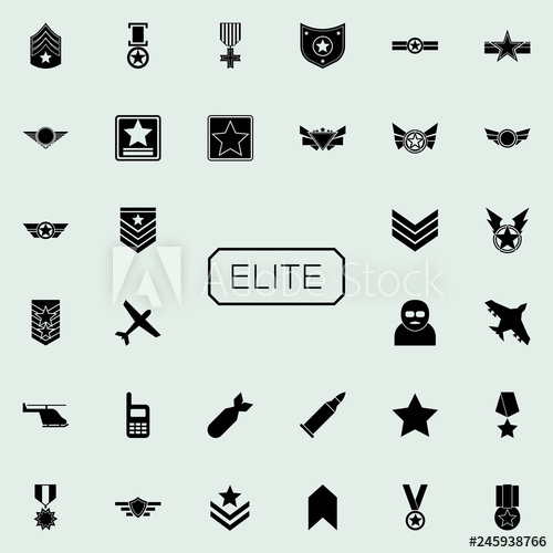 500x500 The Inscription Elite Icon Army Icons Universal Set For Web