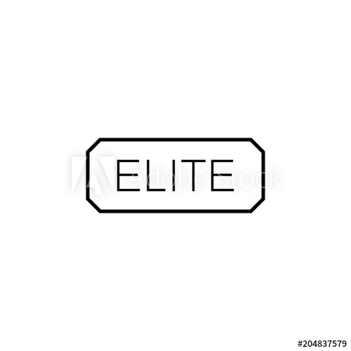 500x500 The Inscription Elite Icon Element Of Military For Mobile Concept