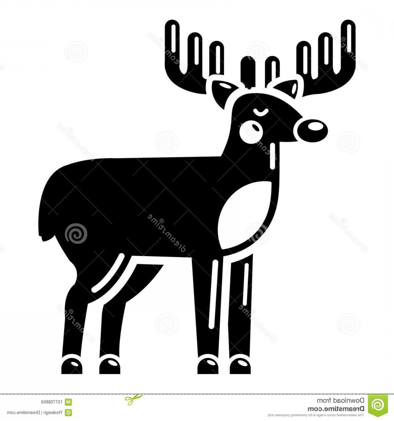 1560x1668 Elk Icon Simple Illustration Vector Web Black Style Image Soidergi