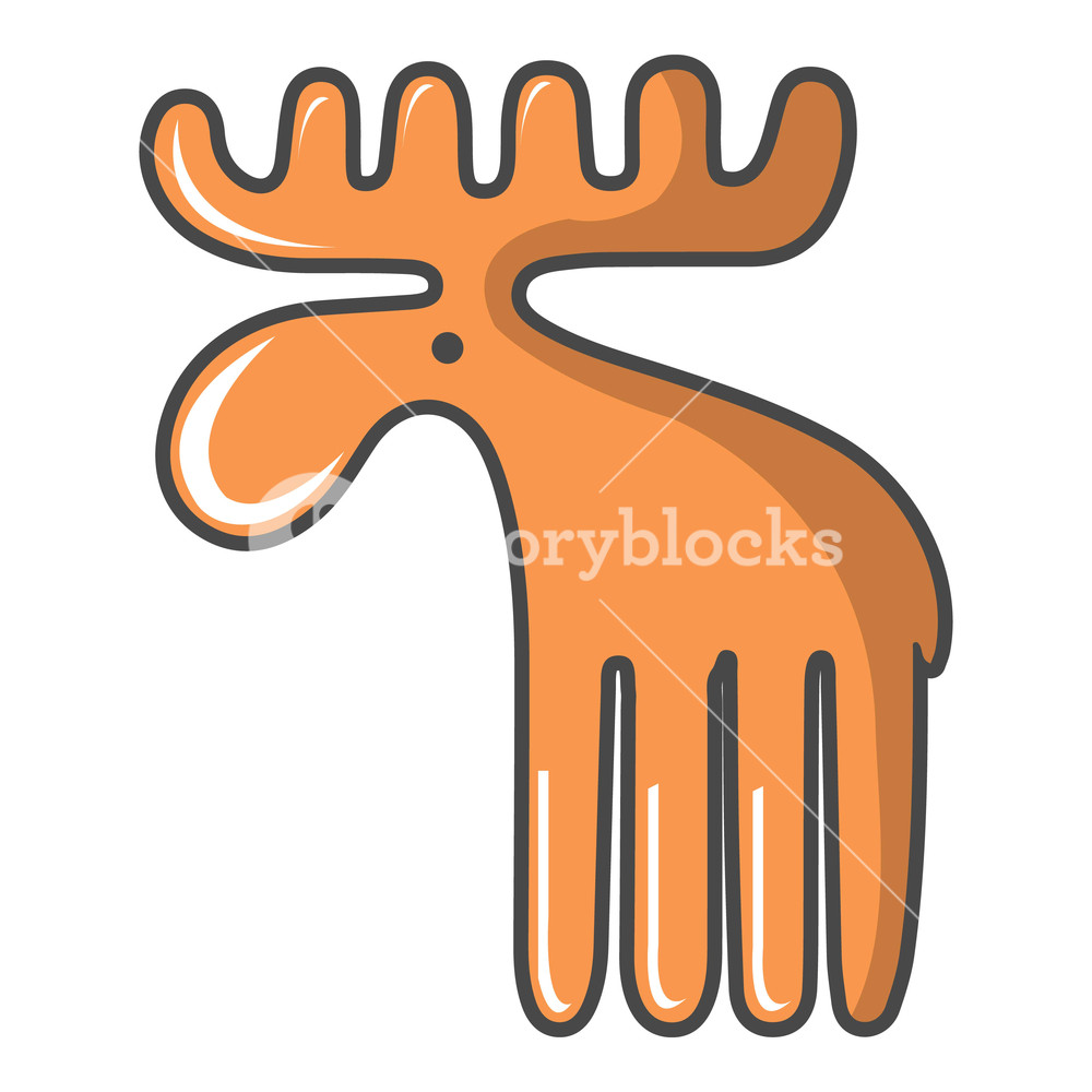 1000x1000 Wild Elk Icon Cartoon Illustration Of Wild Elk Icon For Web