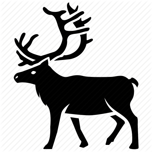 512x512 Antlers, Caribou, Elk, Hunting, Reindeer, Stag, Trophy Icon