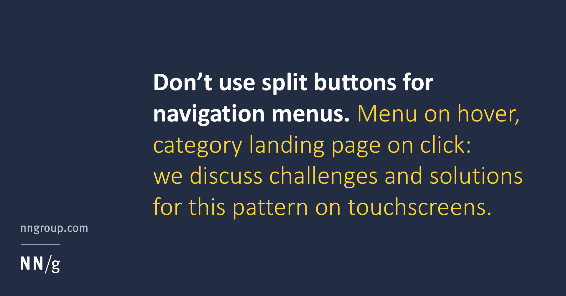 1920x1004 Don't Use Split Buttons For Navigation Menus