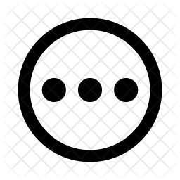 256x256 Ellipsis Icon Of Line Style