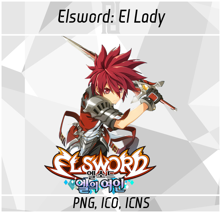 712x687 Elsword El Lady Anime Icons