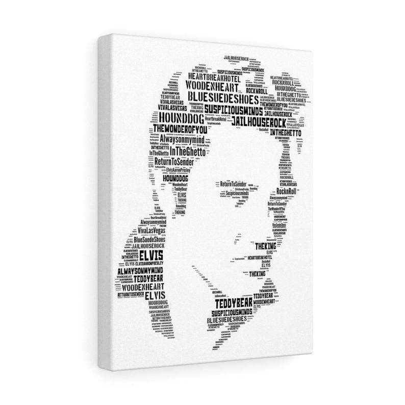 794x794 Elvis Presley Canvas Music Iconlegend Word Art Unique Etsy