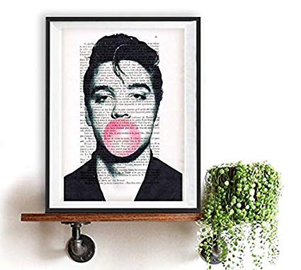 425x381 Les Connie Elvis Presley Artwork Poster Elvis Presley