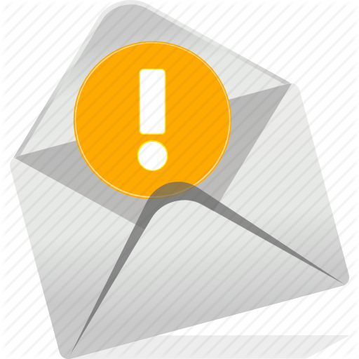 512x512 Alert, Communication, Danger, Email, Envelope, Logo, Warning Icon