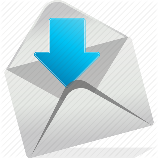 512x512 Direction, Down, Download, Email, Letter, Logo Icon