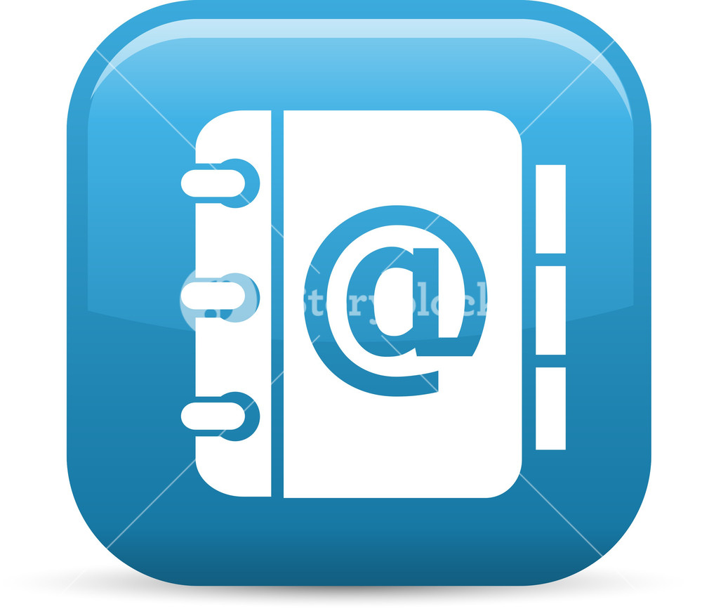 1000x867 Email Address Book Elements Glossy Icon Royalty Free Stock Image