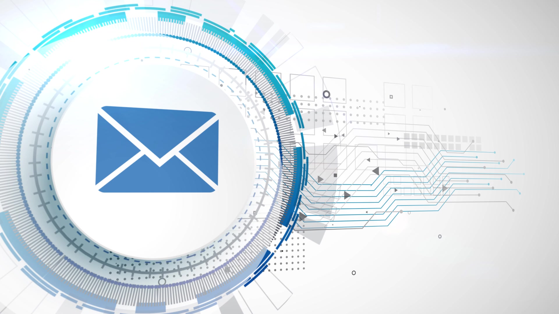 1920x1080 Email Address Mail Letter Icon Animation White Digital Elements