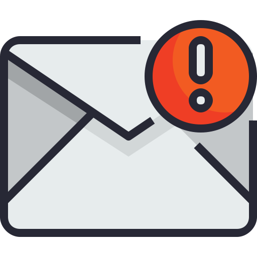 512x512 Email, Warning, Alert, Envelope Icon Free Of Email Icons