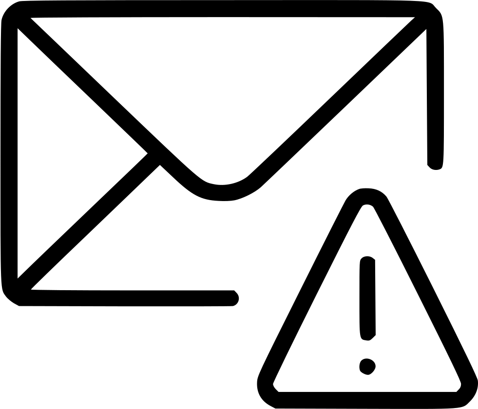 981x840 Warning Alert Mail Email Envelope Message Png Icon Free