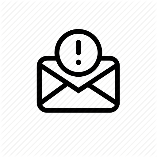 512x512 Alert, Envelop, Mail, Message, Notification Icon