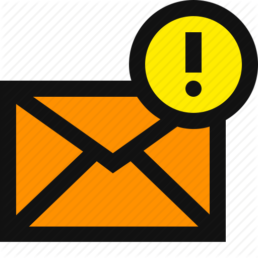 512x512 Alert Mail, Caution Email, Email, Email Alert, Important, Warning