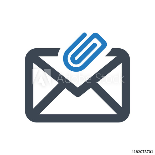 Attachment Email Icon 500x500 Attachment Email Icon