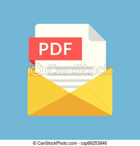 Envelope With Pdf File Pdf Document Email Attachment Modern Flat 450x470 Envelope With Pdf File Pdf Document Email Attachment Modern Flat