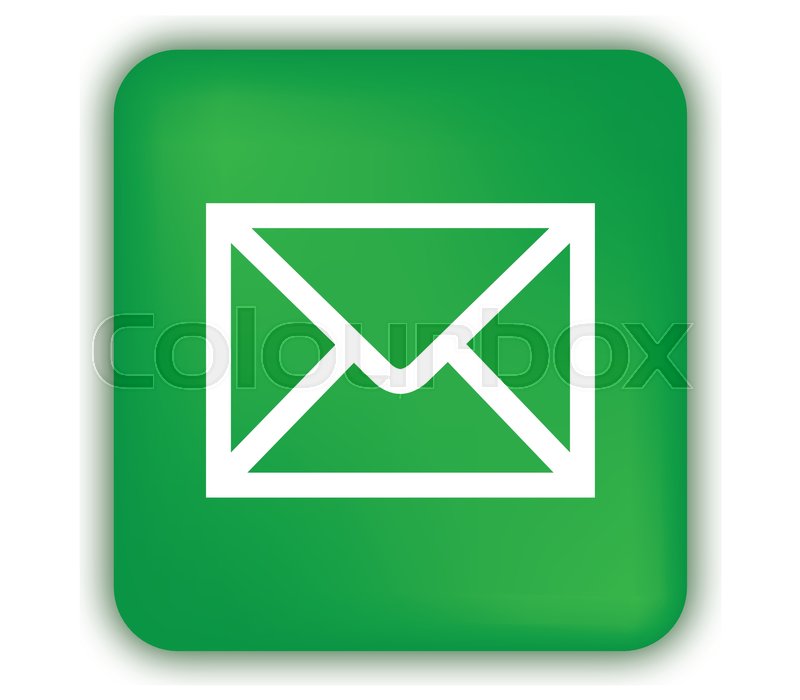 800x700 E Mail Icon With Green Box Design Stock Vector Colourbox