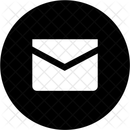 256x256 Mail, Circle, Email, Compose, Send Icon Of Glyph Style