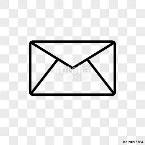 Email Envelope Outline Shape With Rounded Corners Vector Icon 500x500 Email Envelope Outline Shape With Rounded Corners Vector Icon