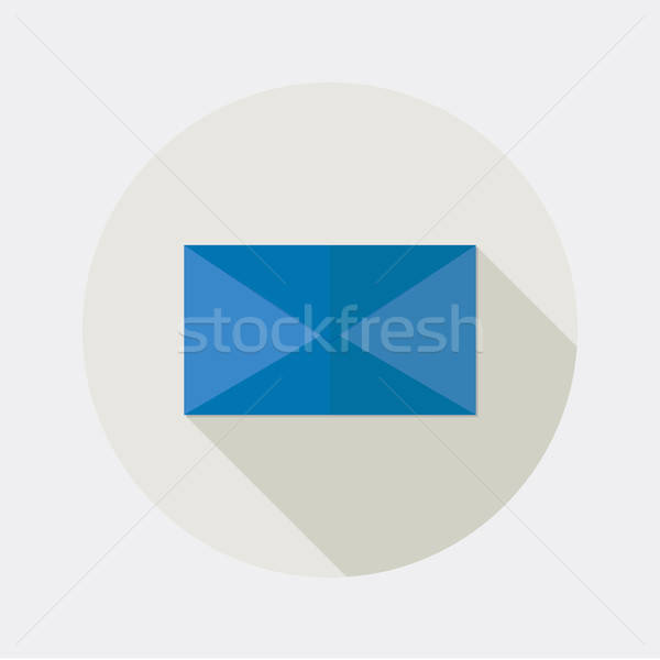 Flat Design Email Envelope Icon With Long Shadow Vector 600x600 Flat Design Email Envelope Icon With Long Shadow Vector