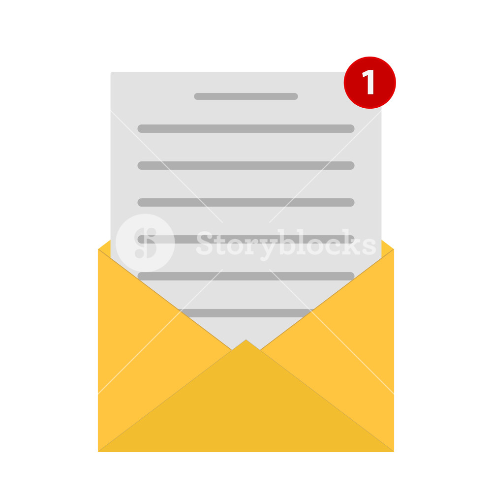 Mail Envelope Icon In Flat Style Email Message Vector 1000x1000 Mail Envelope Icon In Flat Style Email Message Vector