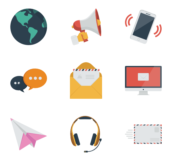 600x564 Email Icons