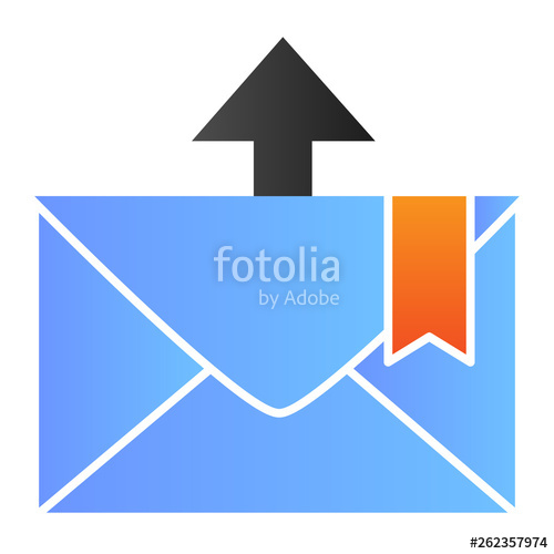 500x500 Envelope And Arrow Flat Icon Email Color Icons In Trendy Flat