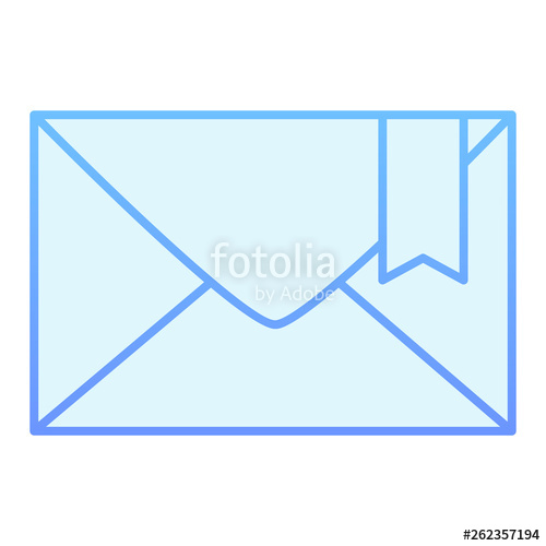 500x500 Mail Flat Icon Envelope Blue Icons In Trendy Flat Style Email