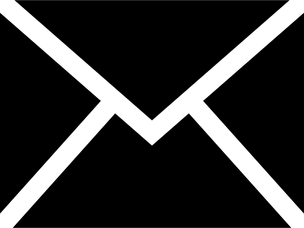 980x736 Hd Black Email Icon Png Transparent Background