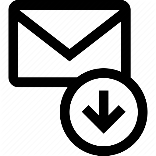 512x512 Down, Download, Email Icon