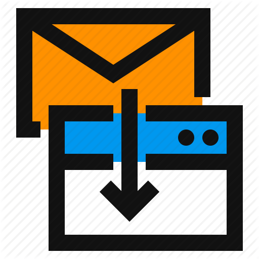 512x512 Download, Download Email, Email, Import, Import Email Icon